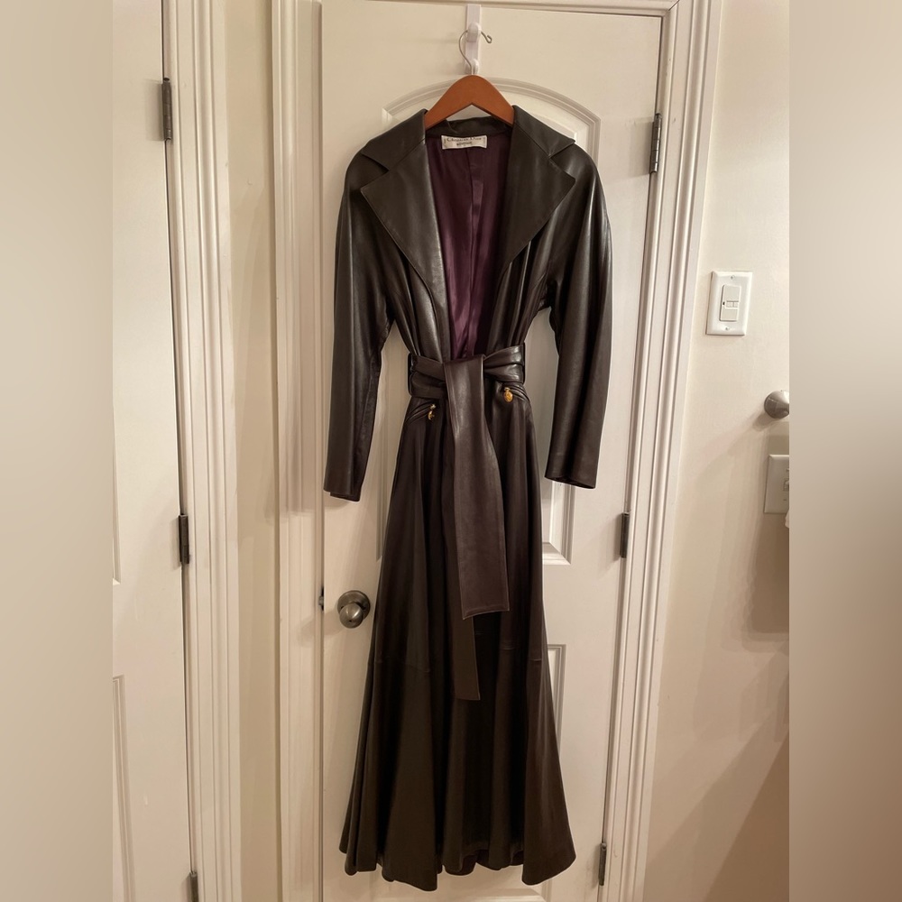 Vintage Christian Dior Women’s Genuine Leather Coat